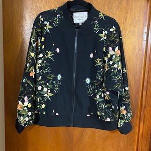 Rachel Roy black flower jacket 1x